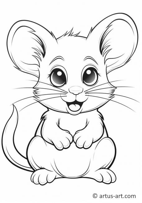 Mice Coloring Page For Kids